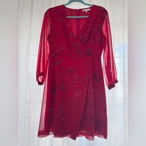 Madewell Red Dress Long Sleeve